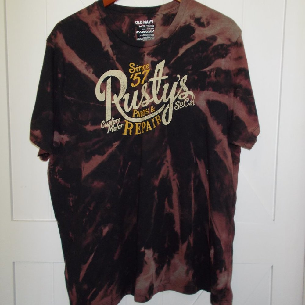 Custom Hand Bleached Distressed Rusty's Parts & R… - image 1